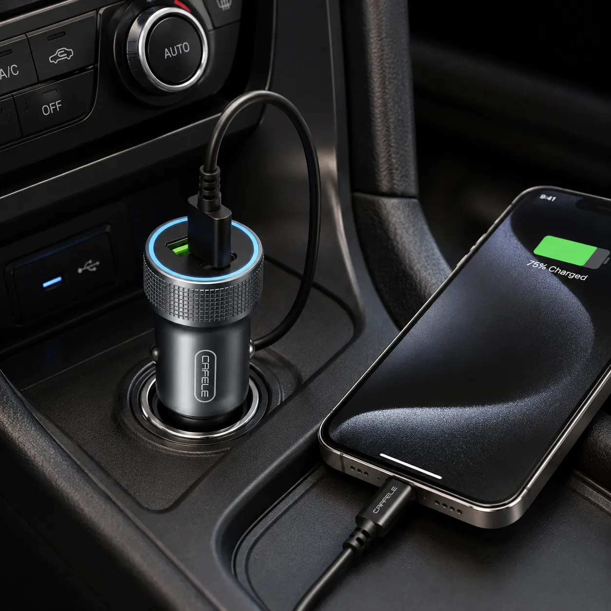 Cargador USB para Encendedor de Auto vista 2